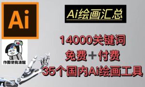 AI绘画汇总14000关键词+35个国内AI绘画工具(兔费+付费)头像壁纸不用愁_微雨项目网