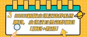 2023新版小说泛站群系统源码，小说泛目录站群源码【源码+教程】_微雨项目网