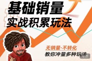 内功丨淘系基础销量实战积累玩法，无销量·不转化，教你冲量多种玩法_微雨项目网