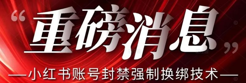 【最新】小红书账号封禁强制换绑技术可日赚300_微雨项目网