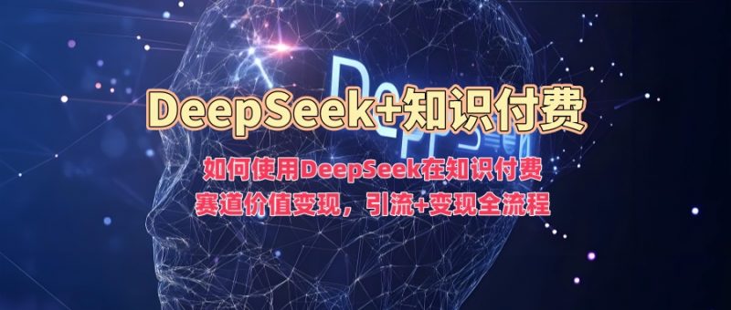 如何使用DeepSeek在知识付费赛道价值变现，引流+变现全流程_微雨项目网