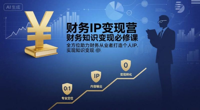财务IP变现营，财务知识变现必修课，全方位助力财务从业者打造个人IP，实现知识变现_微雨项目网
