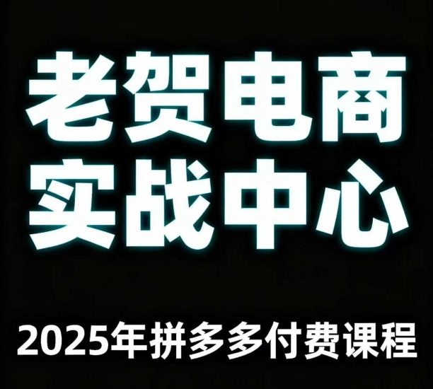 老贺电商2025年拼多多付费课程,用通俗易懂的方法告诉你多多怎么玩_微雨项目网