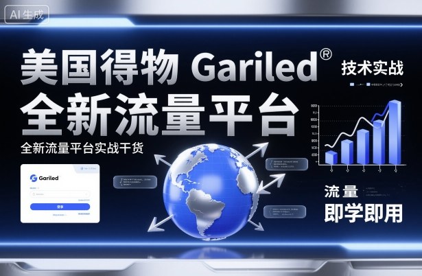 美国得物Gariled技术实战,全新流量平台实战干货,即学即用_微雨项目网