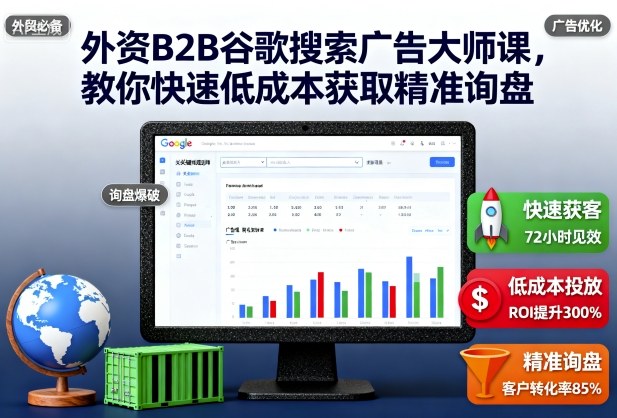 外资B2B谷歌搜索广告大师课,教你快速低成本获取精准询盘_微雨项目网