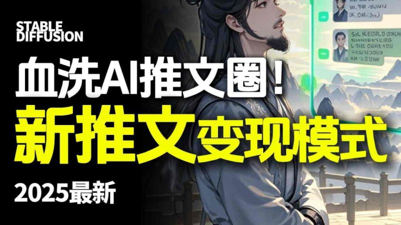 最新AI动态电影漫画小说推文,全流程实操教学,小白也能月入1W+_微雨项目网