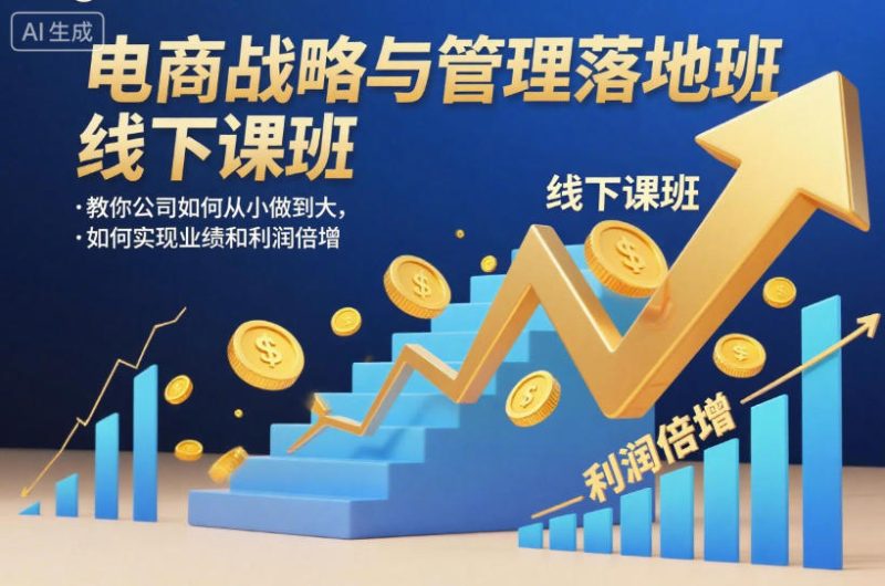 电商战略与管理落地班线下课，教你公司如何从小做到大，如何实现业绩和利润倍增【录音】_微雨项目网