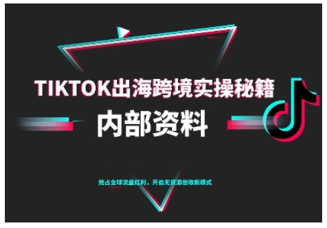 TikTok跨境电商0-1搭建运营,TK出海跨境实操秘籍(10月更新)_微雨项目网