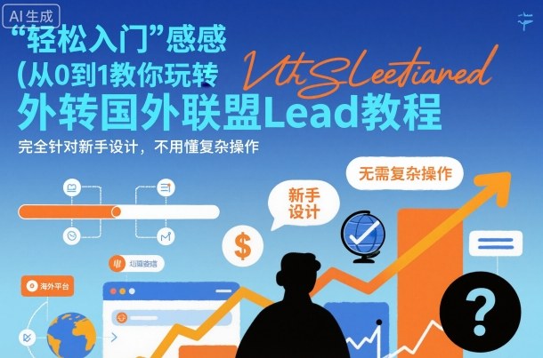 国外联盟賺美刀项目，从0到1教你玩转国外联盟Lead教程，纯新手可操作性100%_微雨项目网